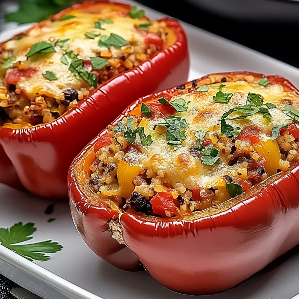 Slow Cooker Stuffed Bell Peppers
