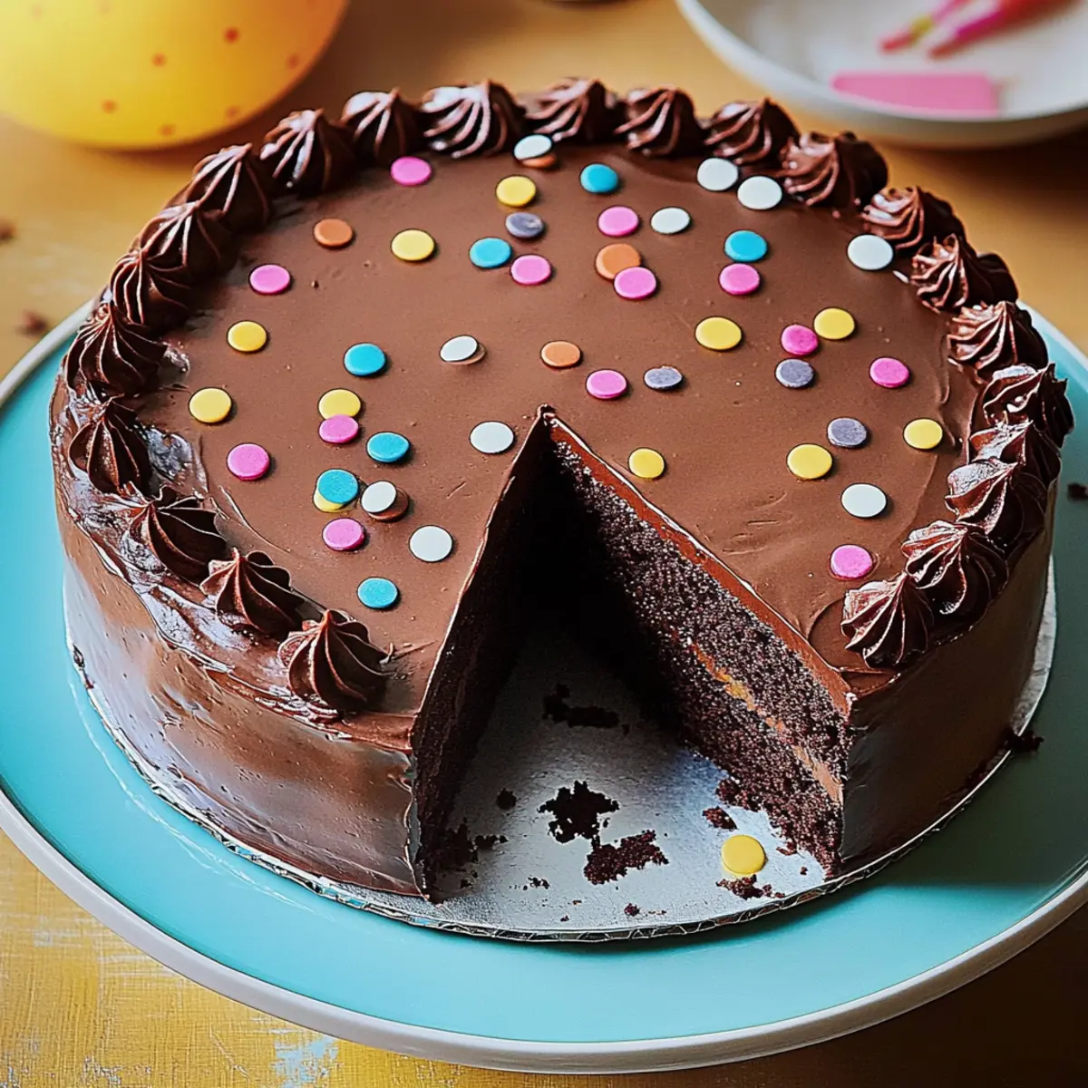 Polka Dot Chocolate Party Cake