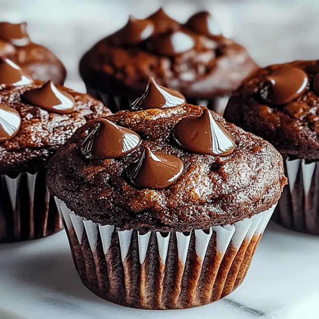 Indulgent Chocolate Banana Muffins