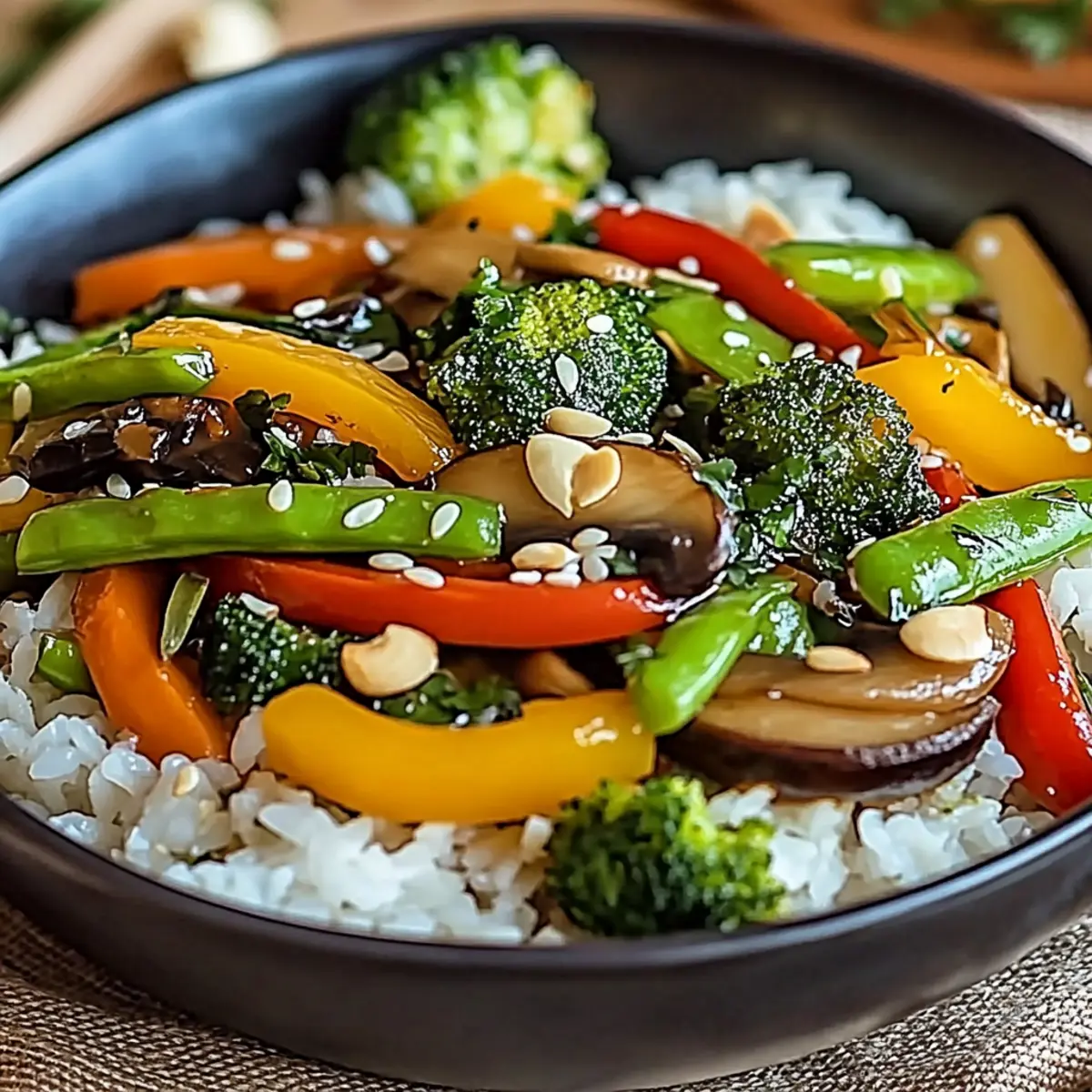 Vegetable Stir-Fry with Rice