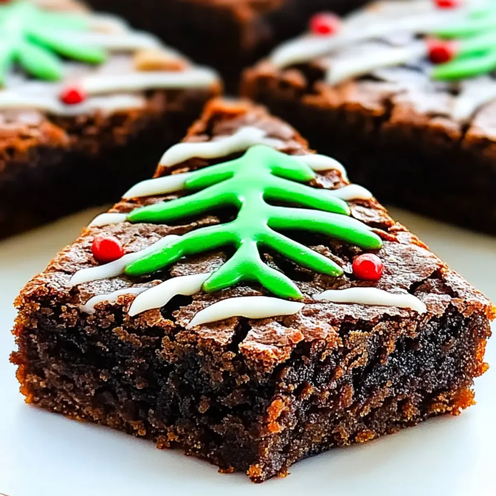 Spiced Tree Brownies