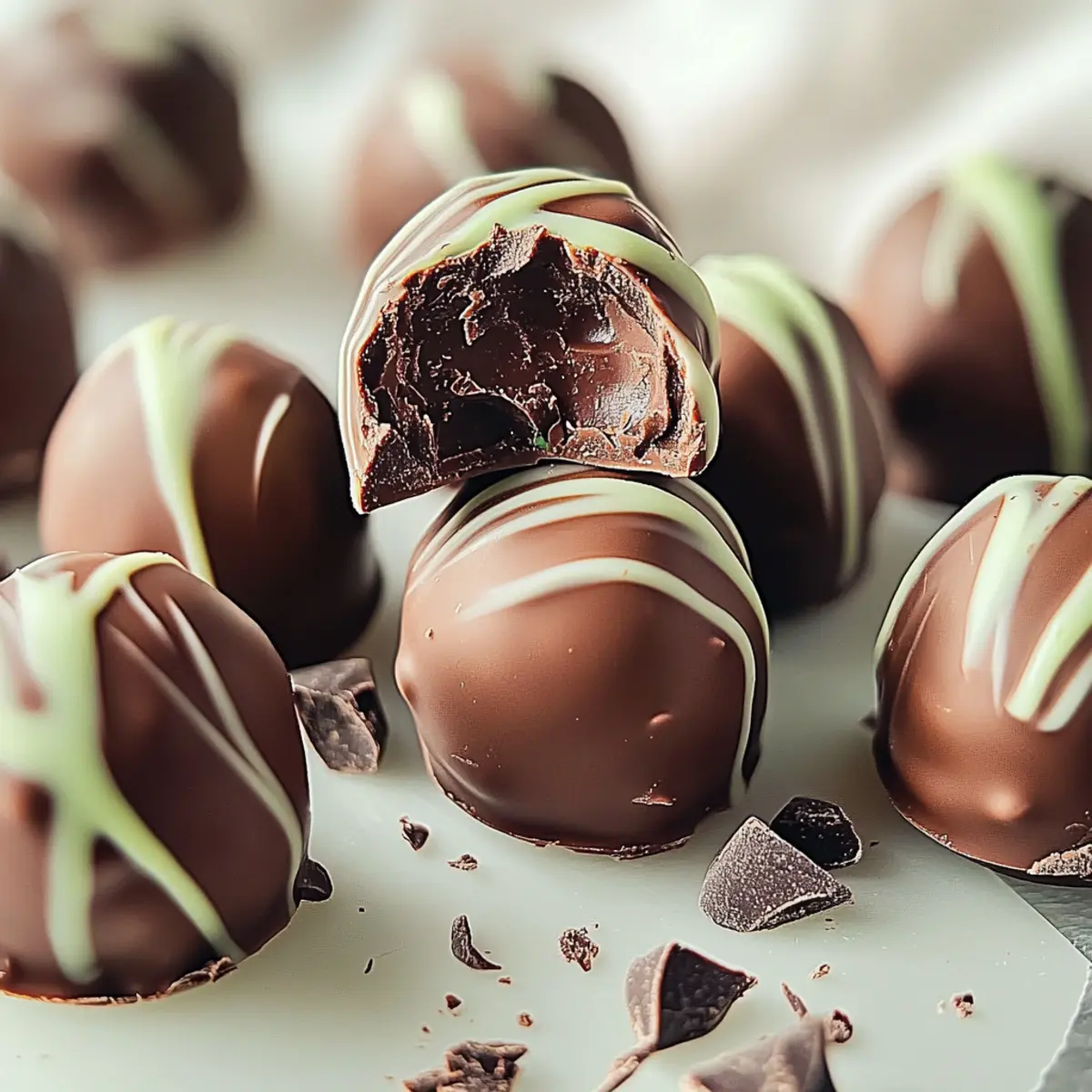 Creamy Andes Mint Chocolate Truffles