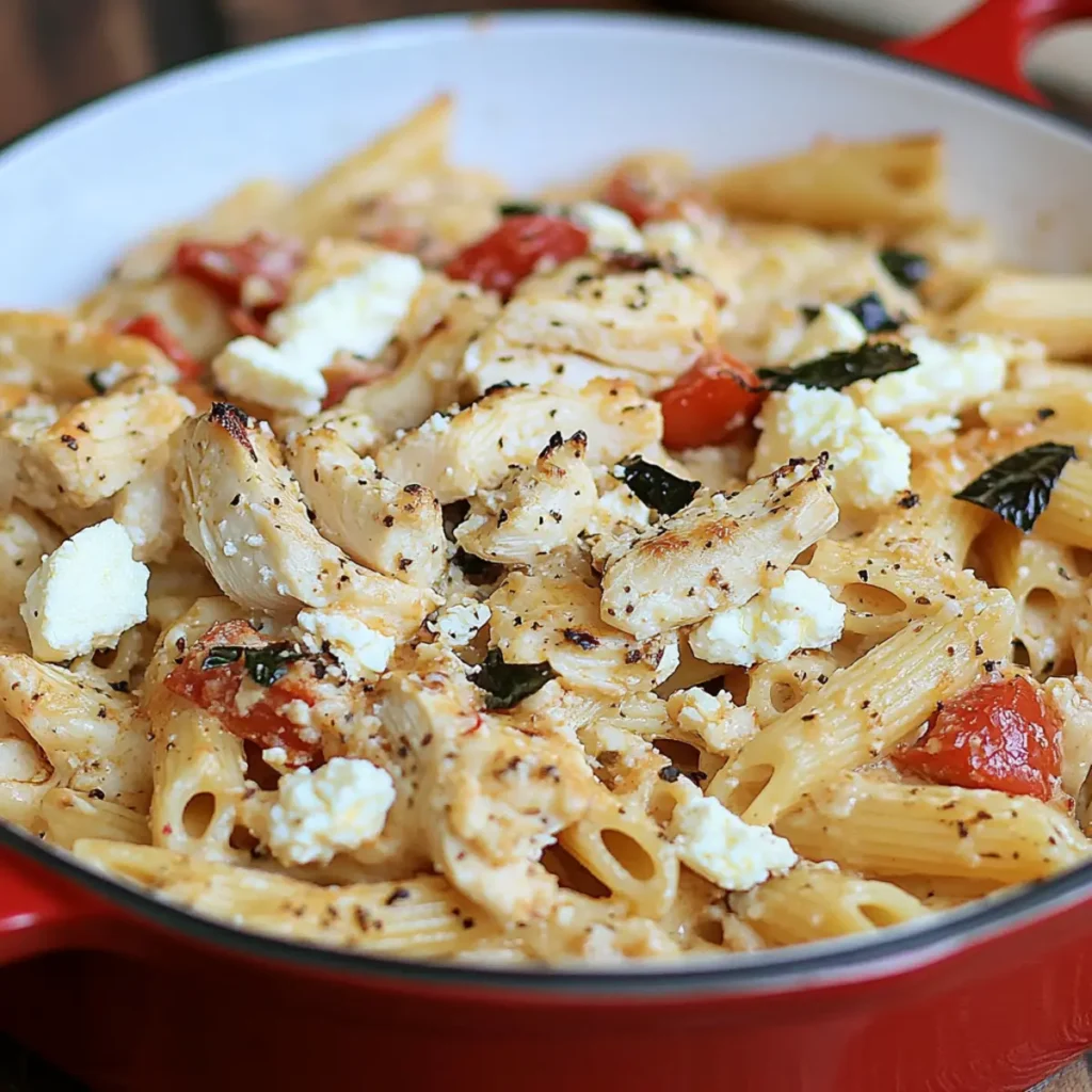 Baked Feta Pasta with Chicken
