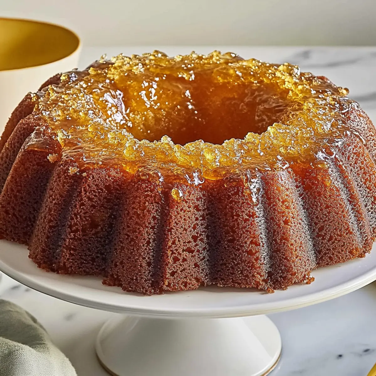 Golden Rum Cake