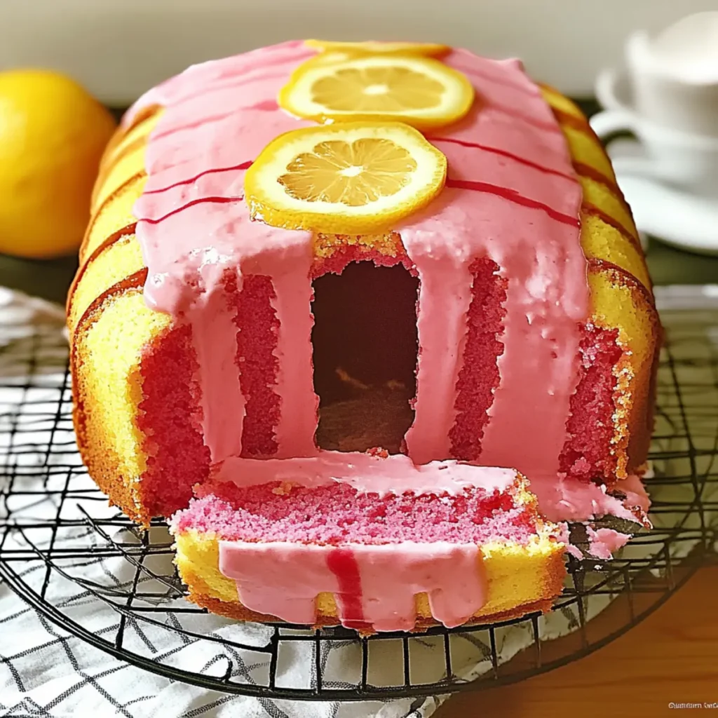 Pink Lemonade Pound Cake