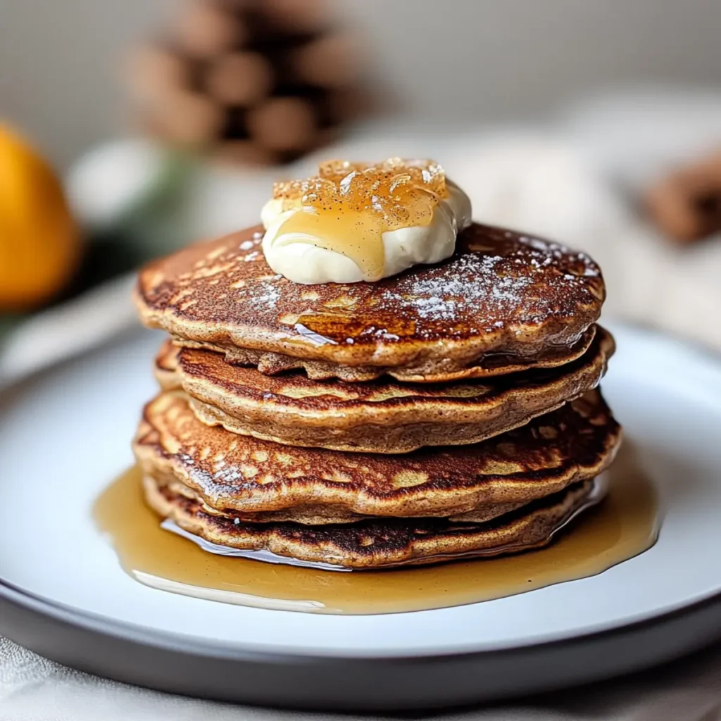 Fluffy Gingerbread Pancakes