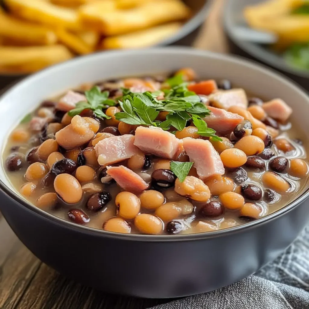Crock Pot Southern Black-Eyed Peas With Ham Hock