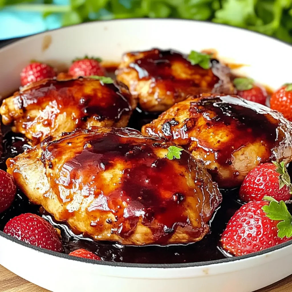 Barbecued Strawberry Chicken