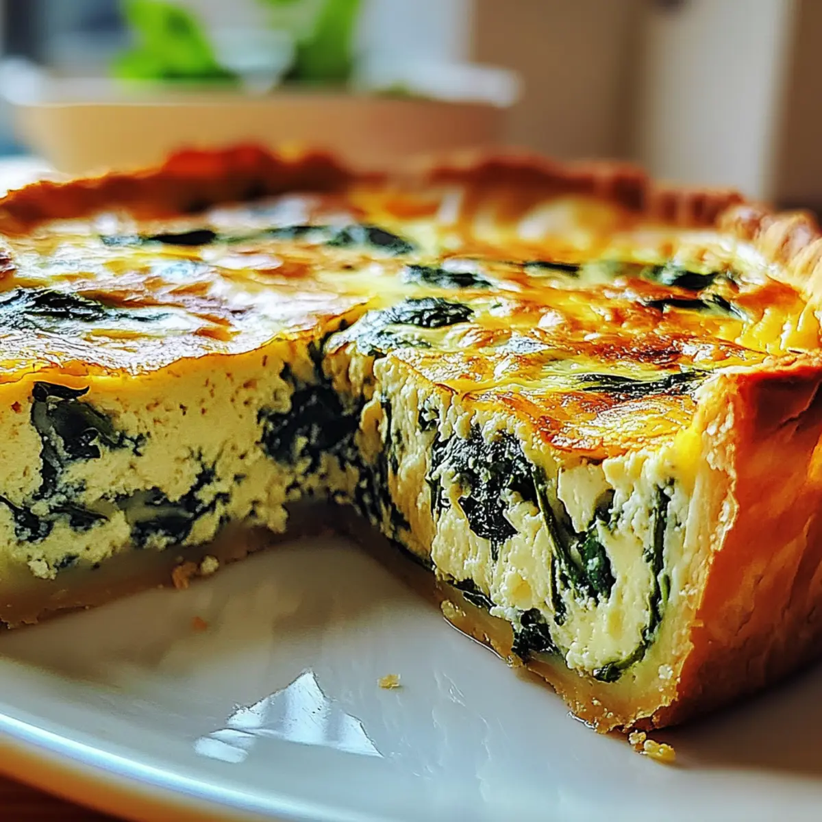 Irresistible Cottage Cheese and Spinach Crustless Quiche for a Healthy Meal