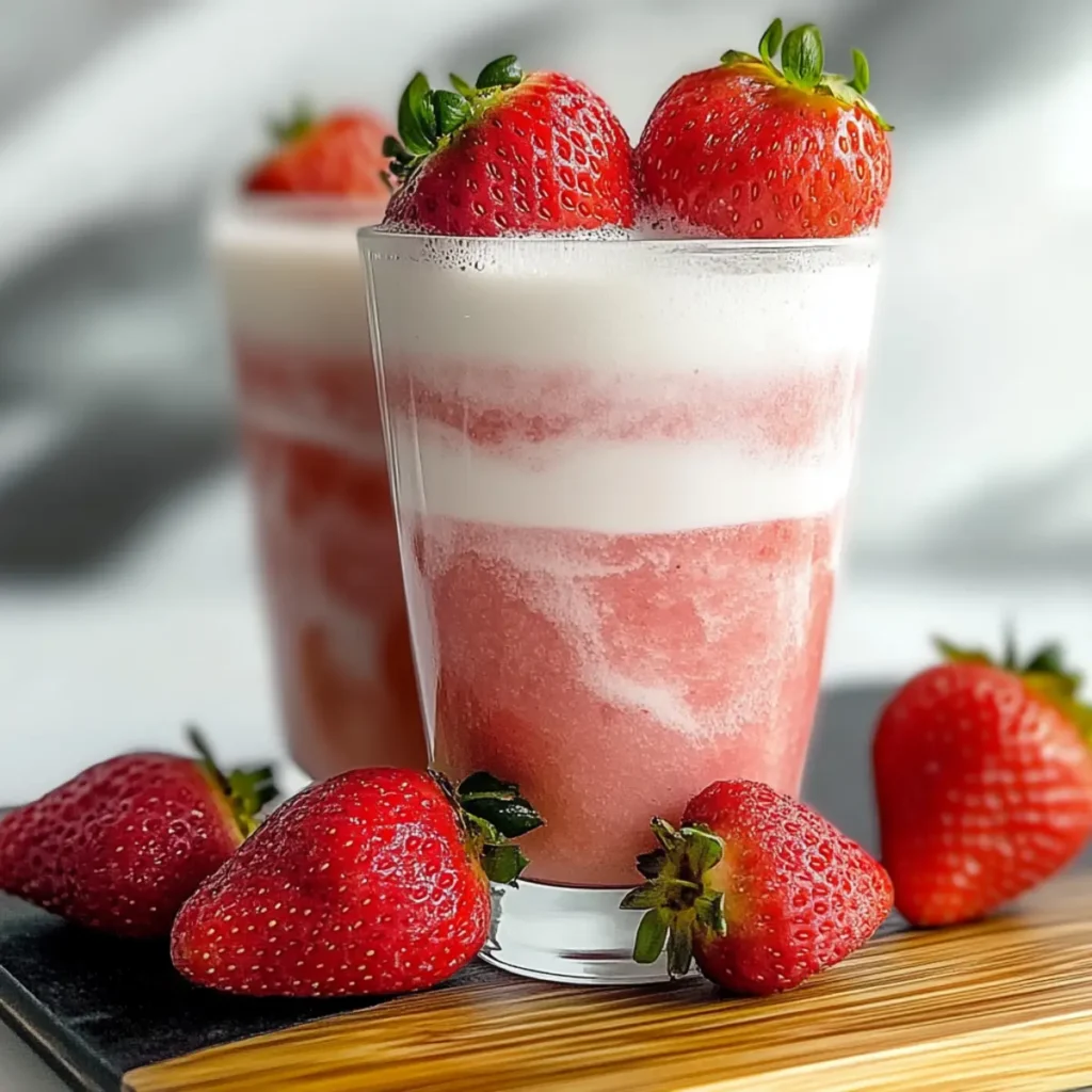 Homemade Korean Strawberry Milk