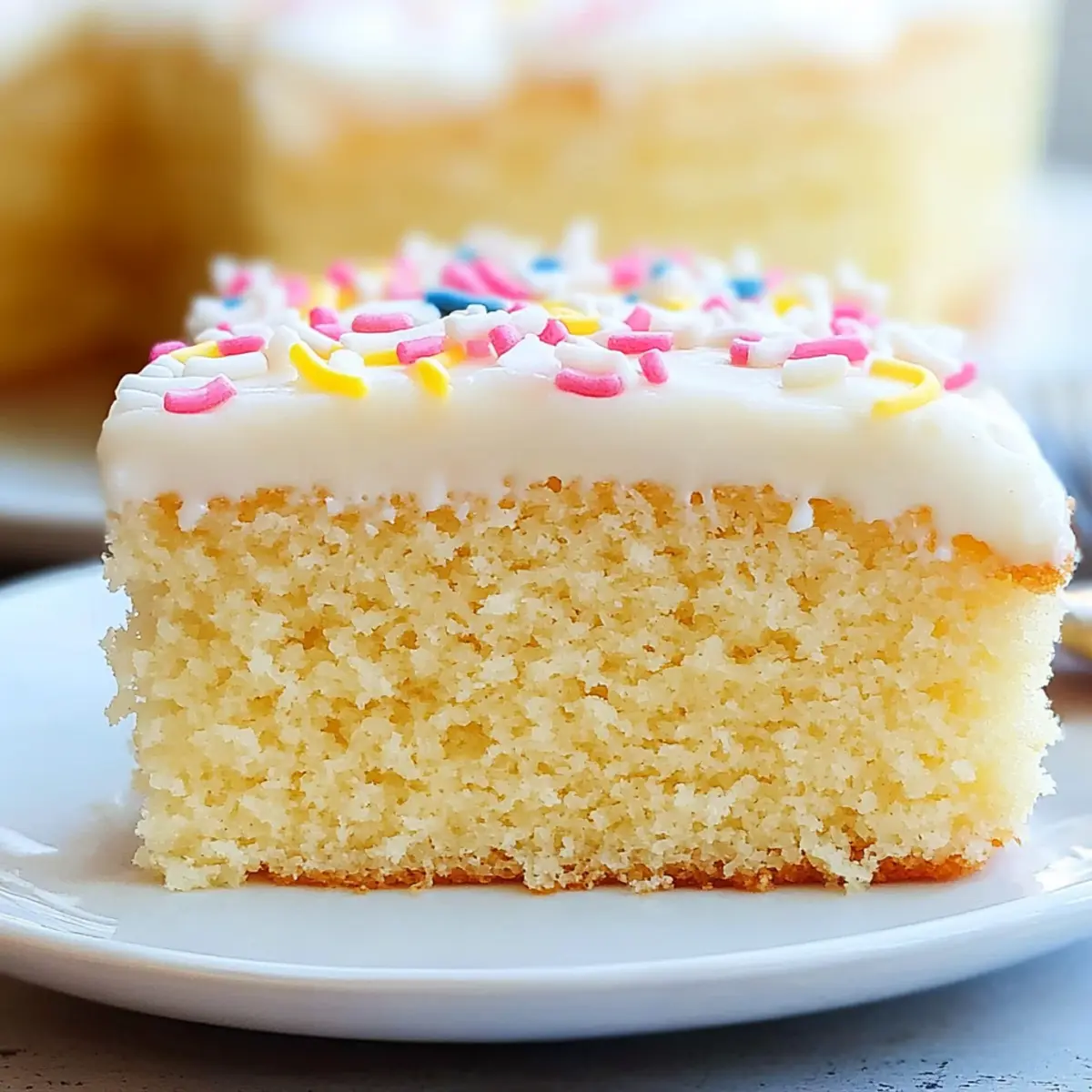 Moist Vanilla Cake