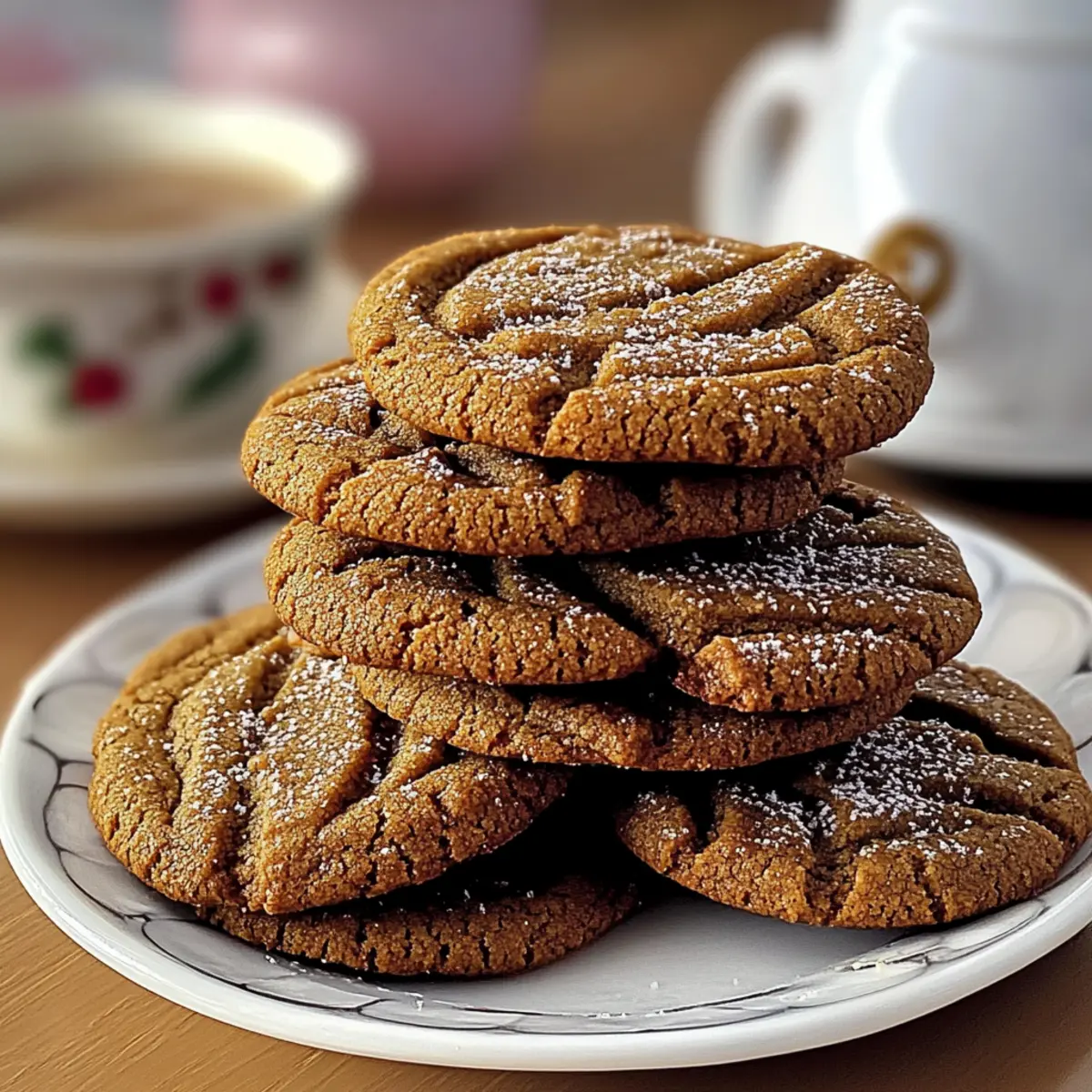 Chewy Gingerbread Latte Cookies