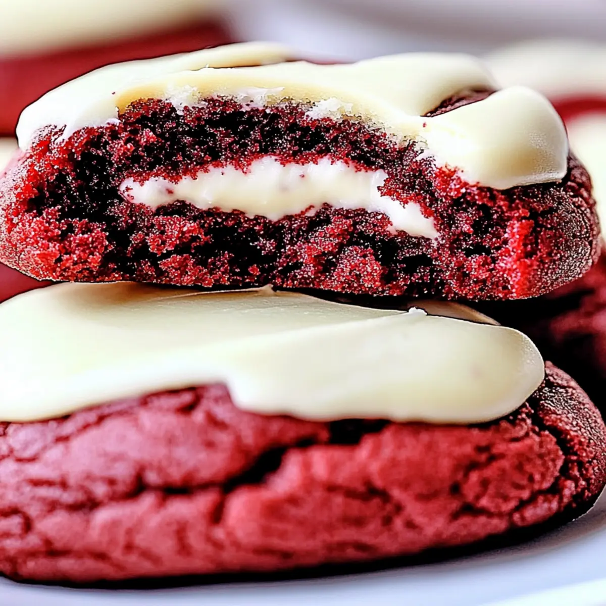 Red Velvet Cookies with Cream Cheese Frosting
