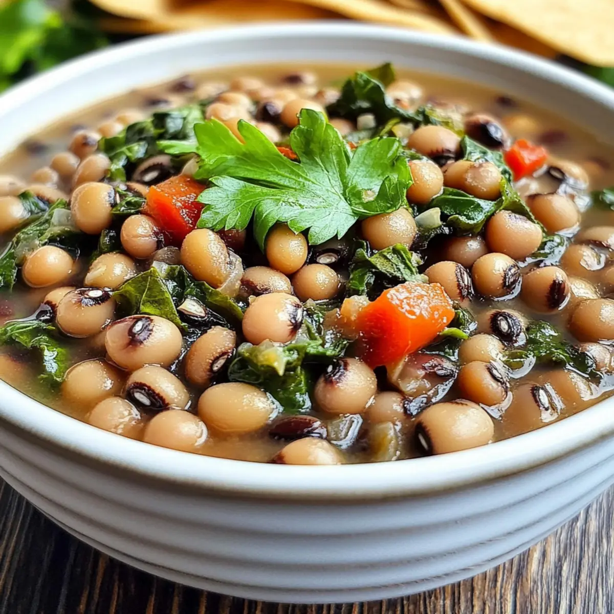 Smoky Vegetarian Black-Eyed Peas and Greens