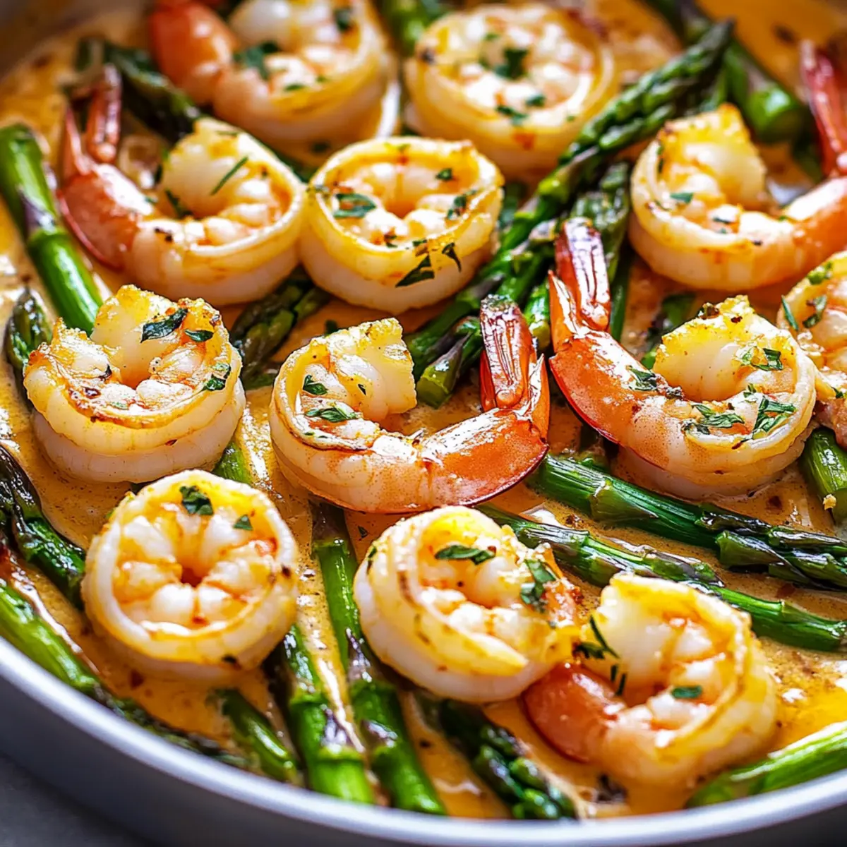 Lemon Garlic Shrimp and Asparagus