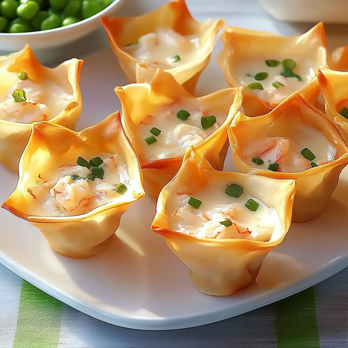 Crab Wonton Cups