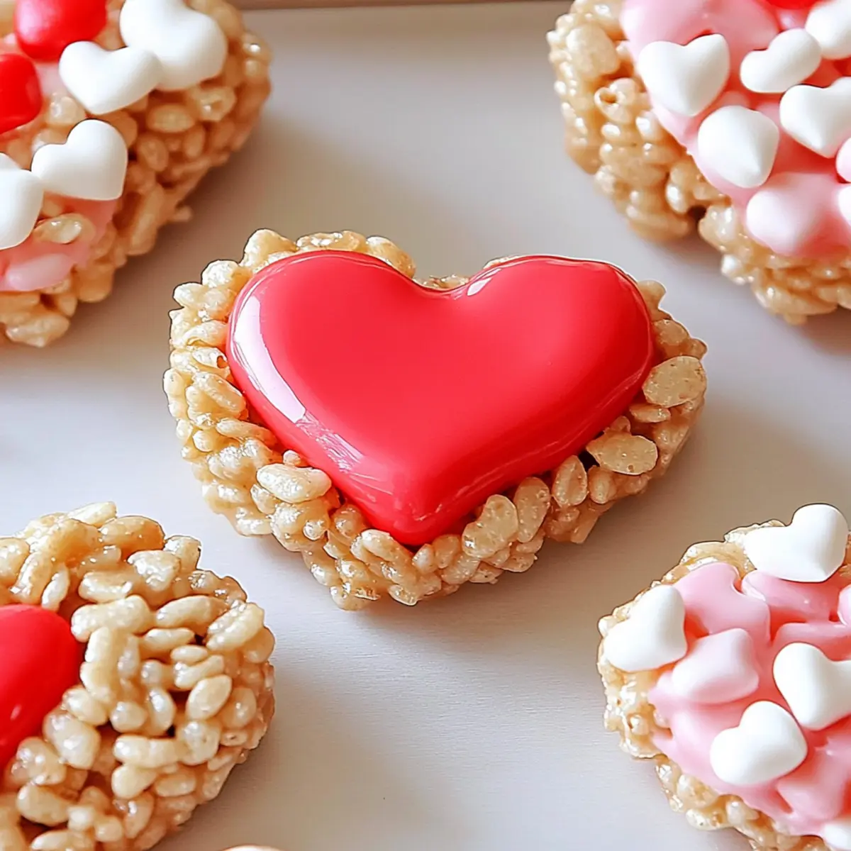 Heart Shaped Valentine's Rice Krispies