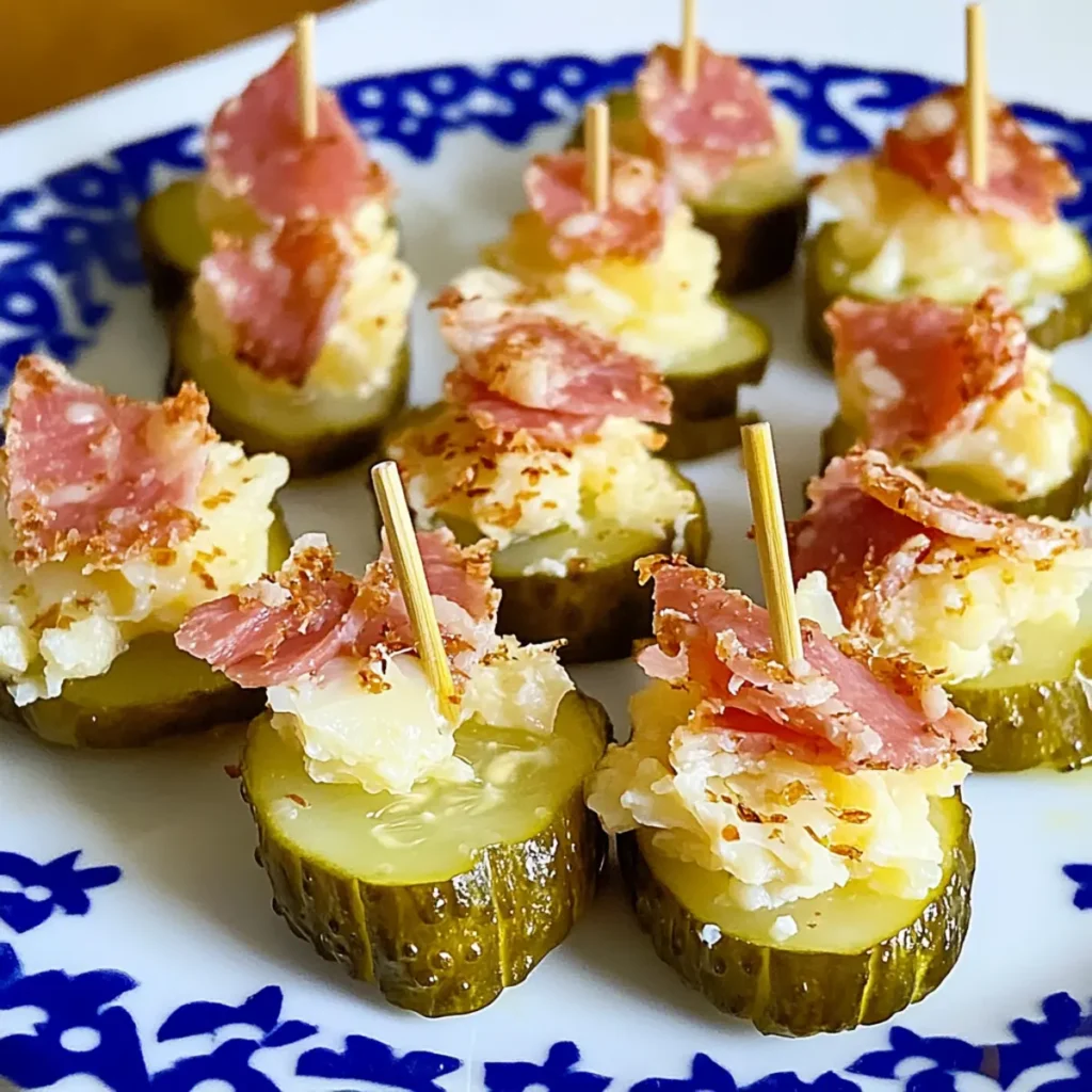 Reuben Pickle Bites
