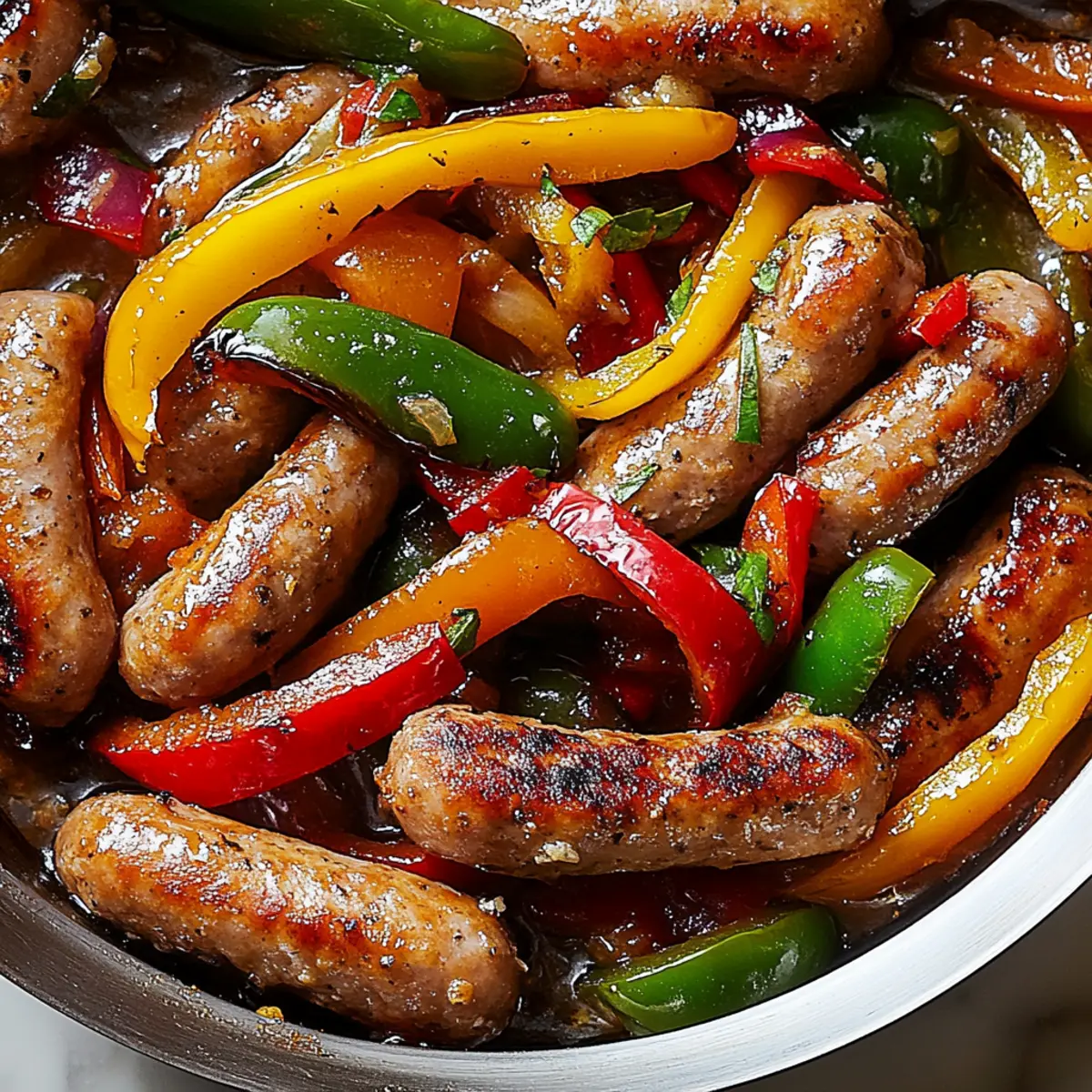 Sizzling Sausage and Peppers