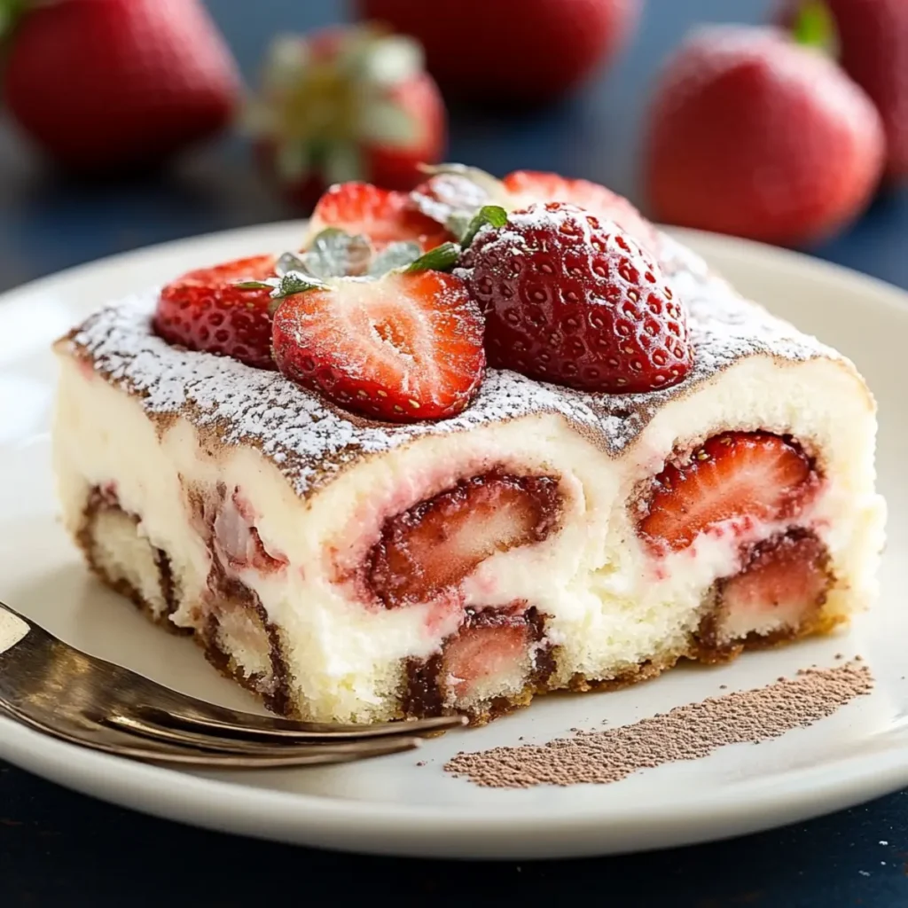 White Chocolate-Strawberry Tiramisu