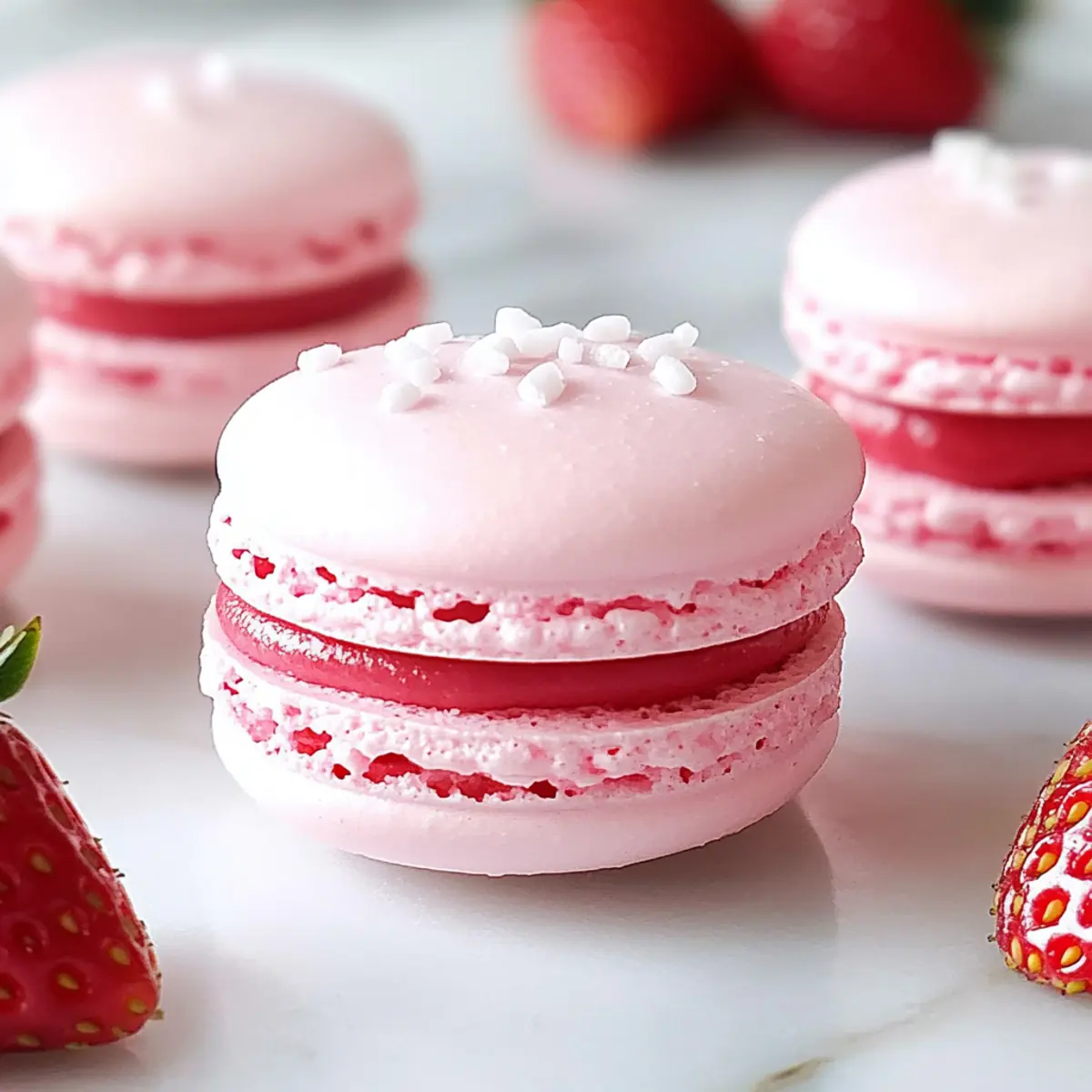 VALENTINE’S DAY Strawberry Macaron Recipe