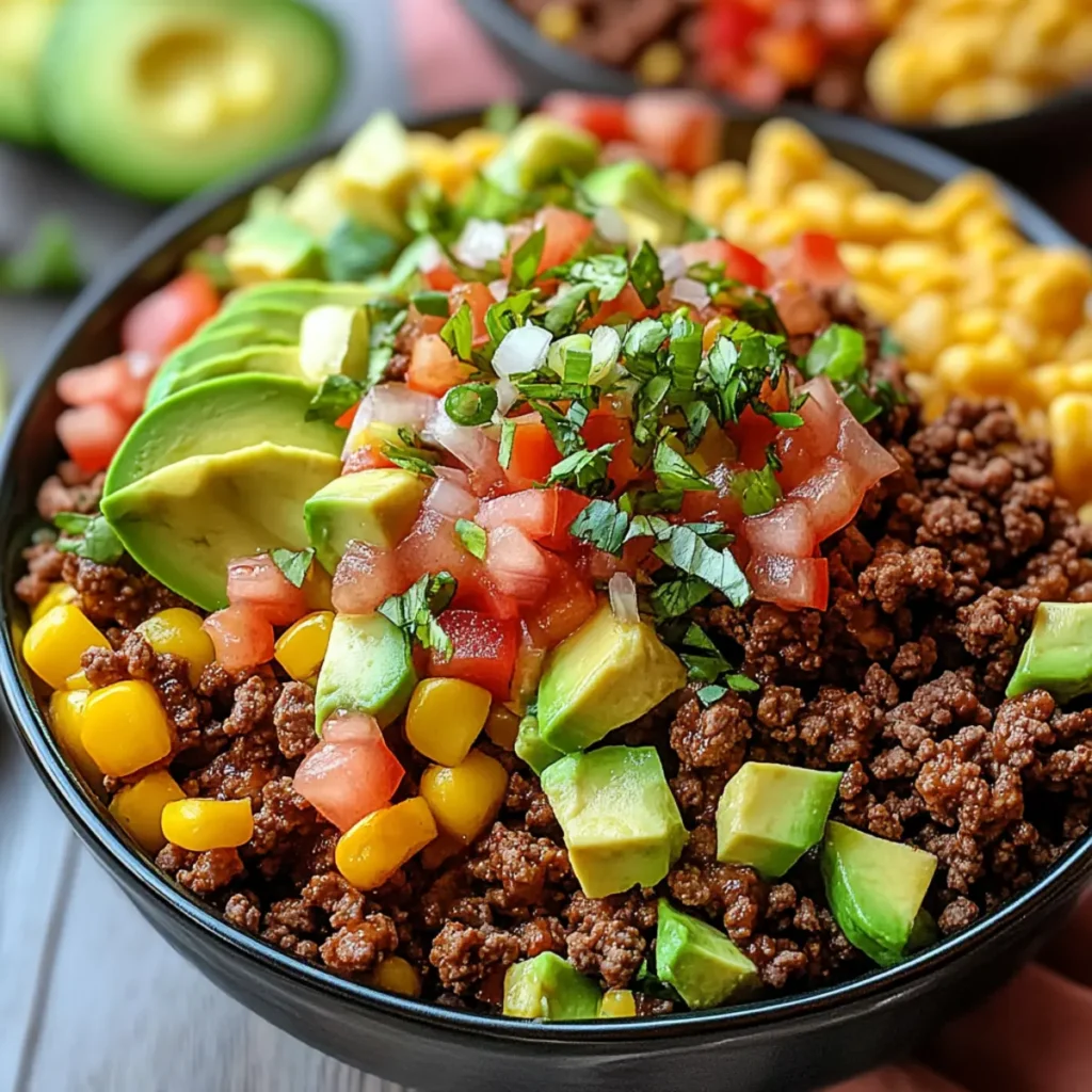 Walking Taco Ground Beef Bowls