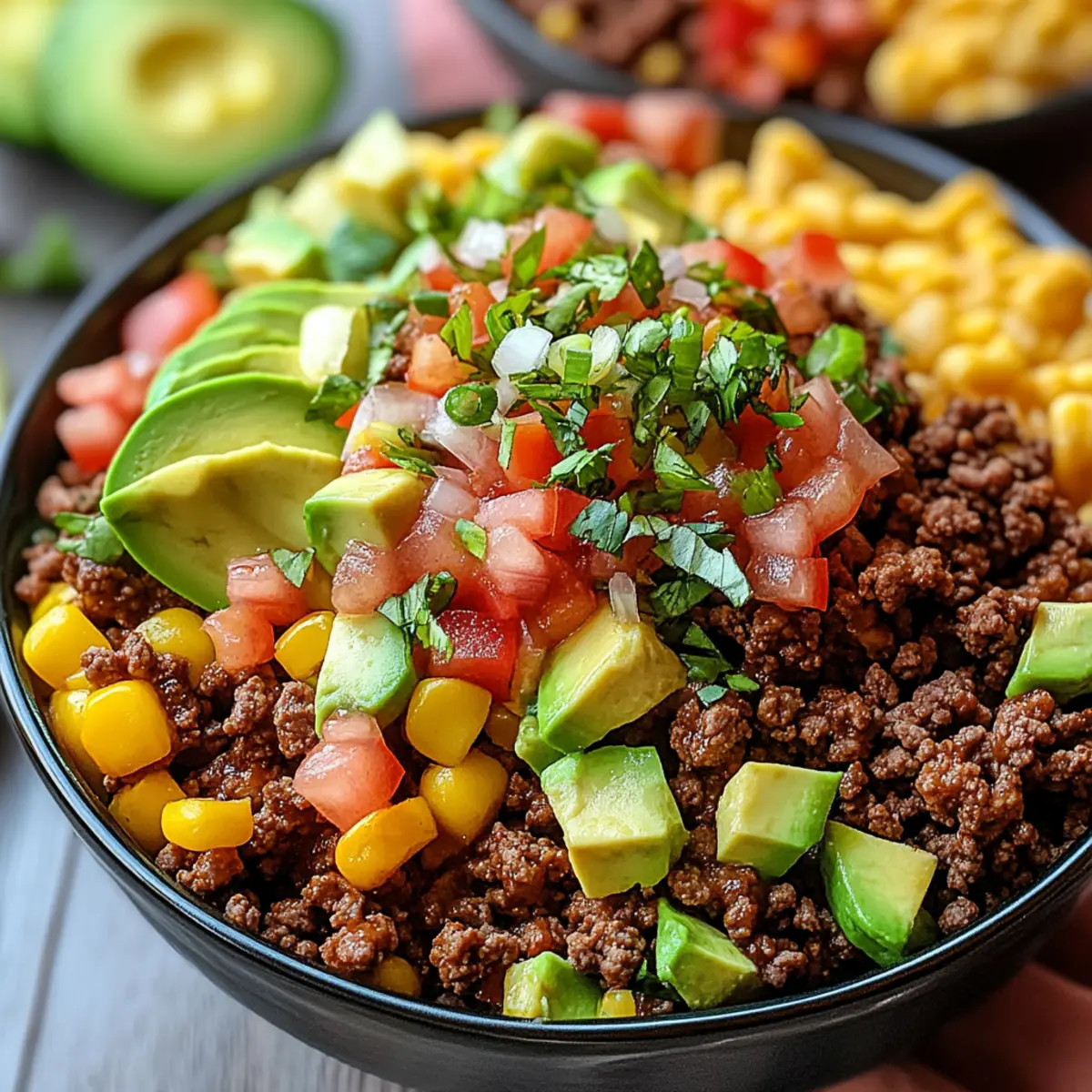 Walking Taco Ground Beef Bowls