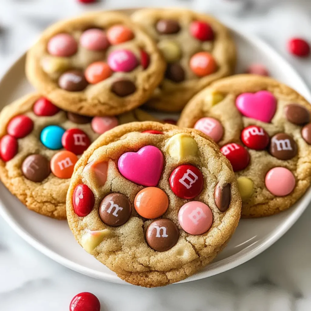 Valentine M&M Cookies
