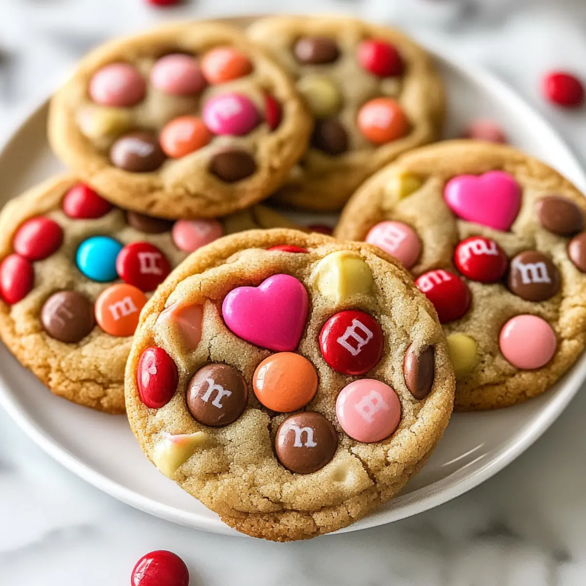 Valentine M&M Cookies
