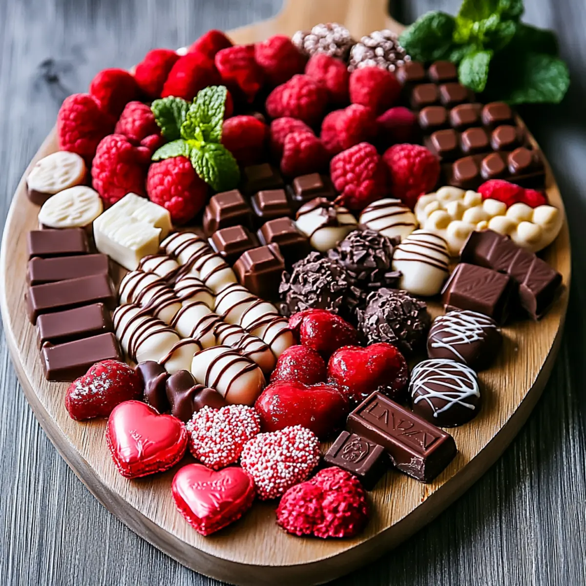 Valentine's Day Chocolate Dessert Board (Perfect for Couples)