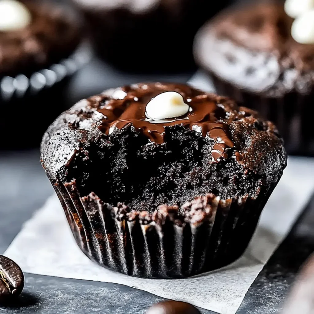 Double Chocolate Espresso Muffins - Browned Butter Blondie