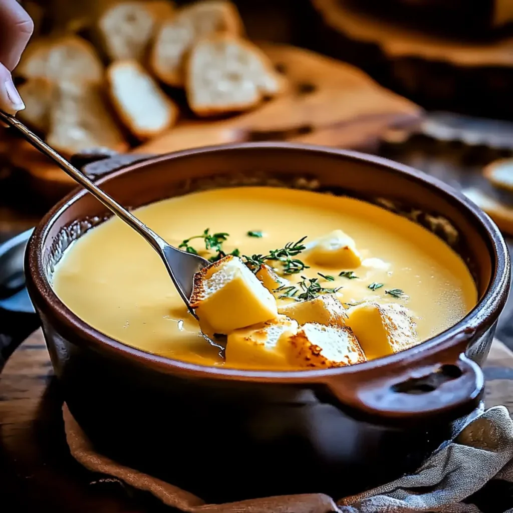 Classic Cheddar Beer Fondue