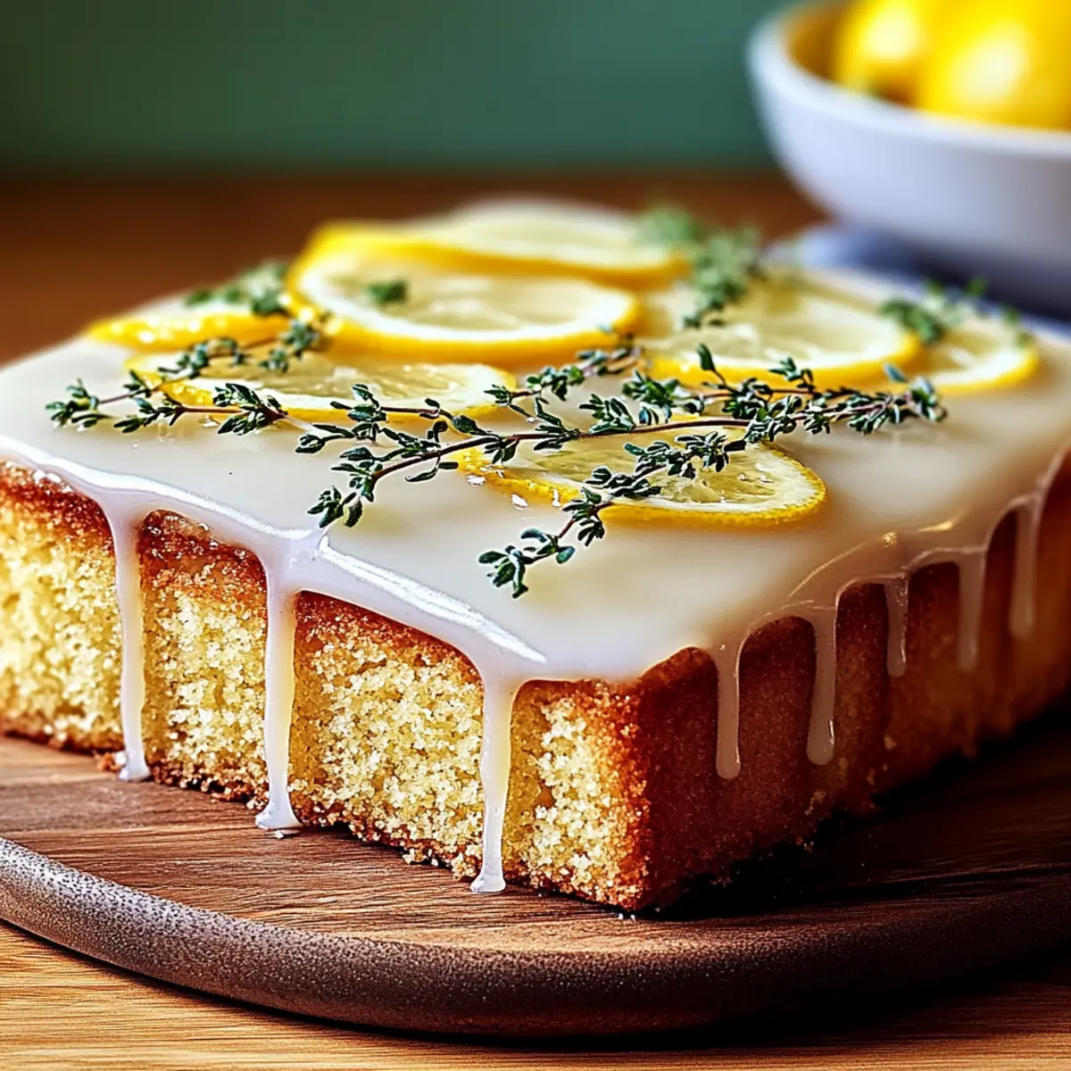 Brown Butter, Lemon and Thyme Drizzle Cake