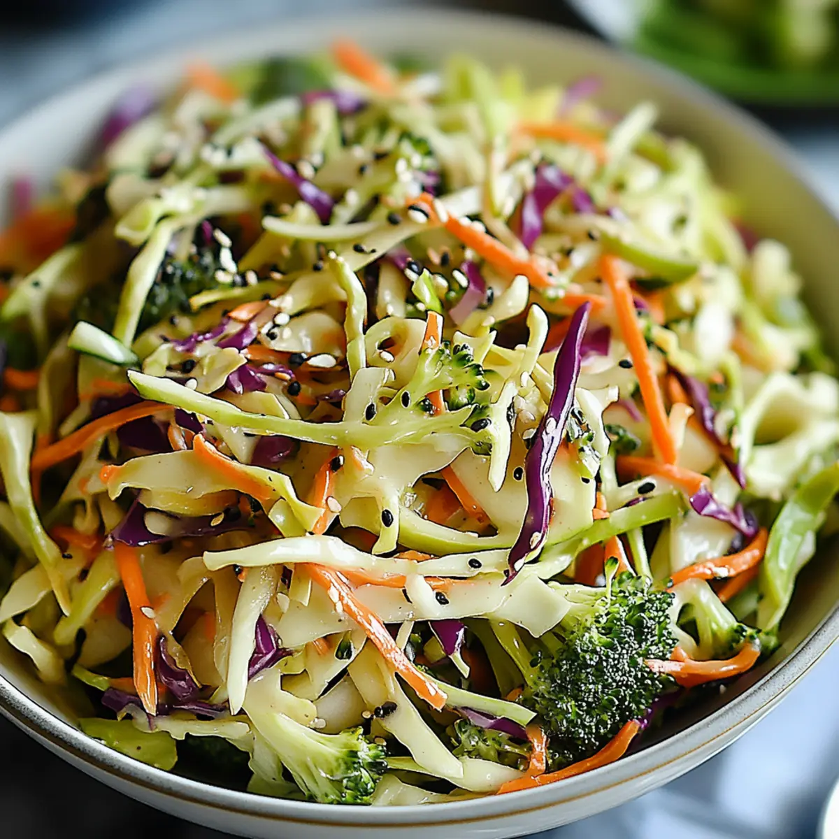 Broccoli Slaw with Maple Dressing