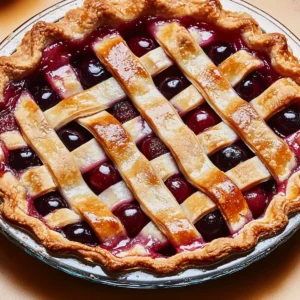 Cherry Pie with Lattice Crust