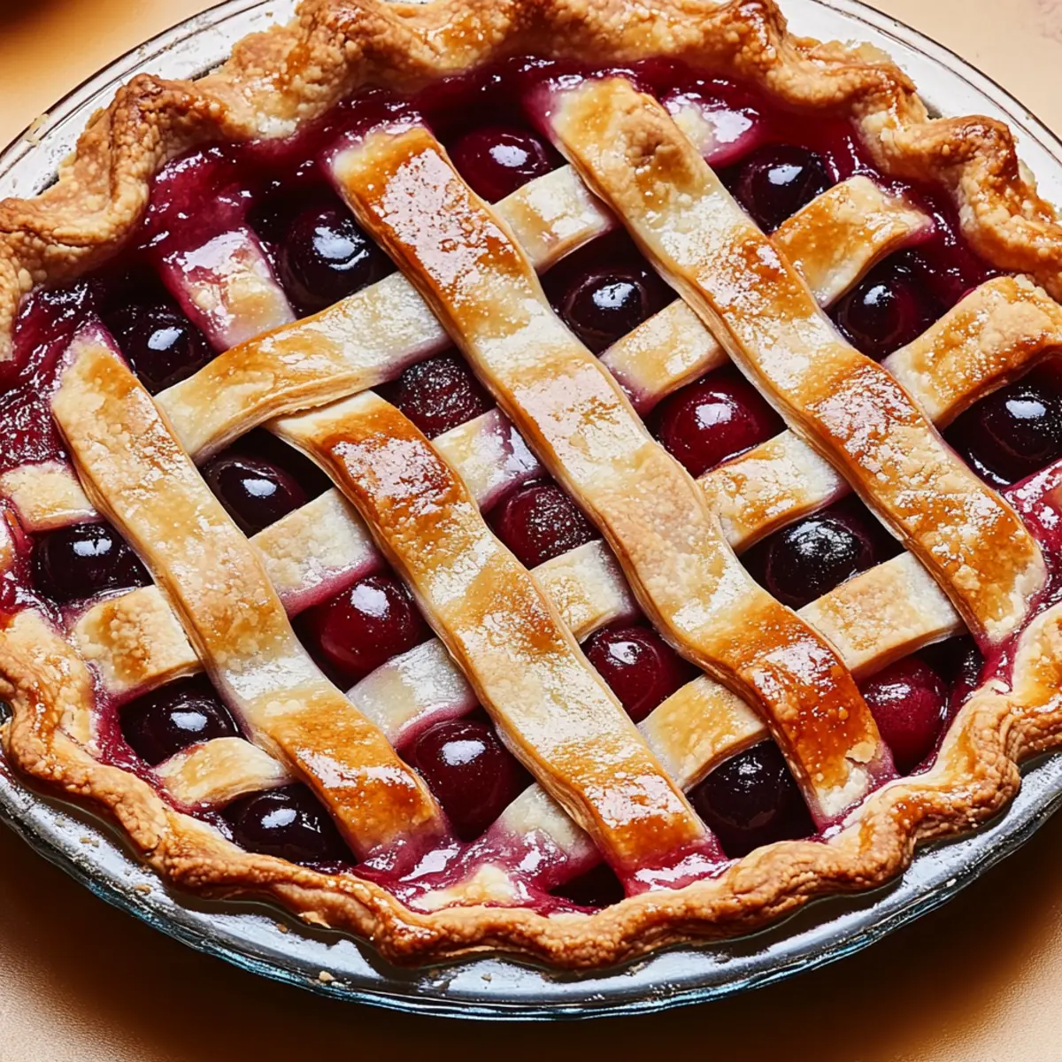 Cherry Pie with Lattice Crust