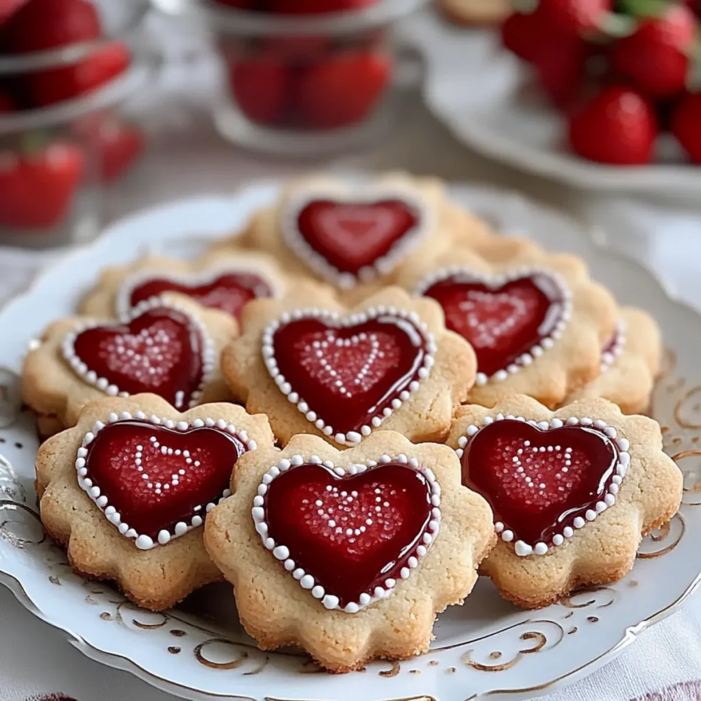 Valentine Linzer Cookies