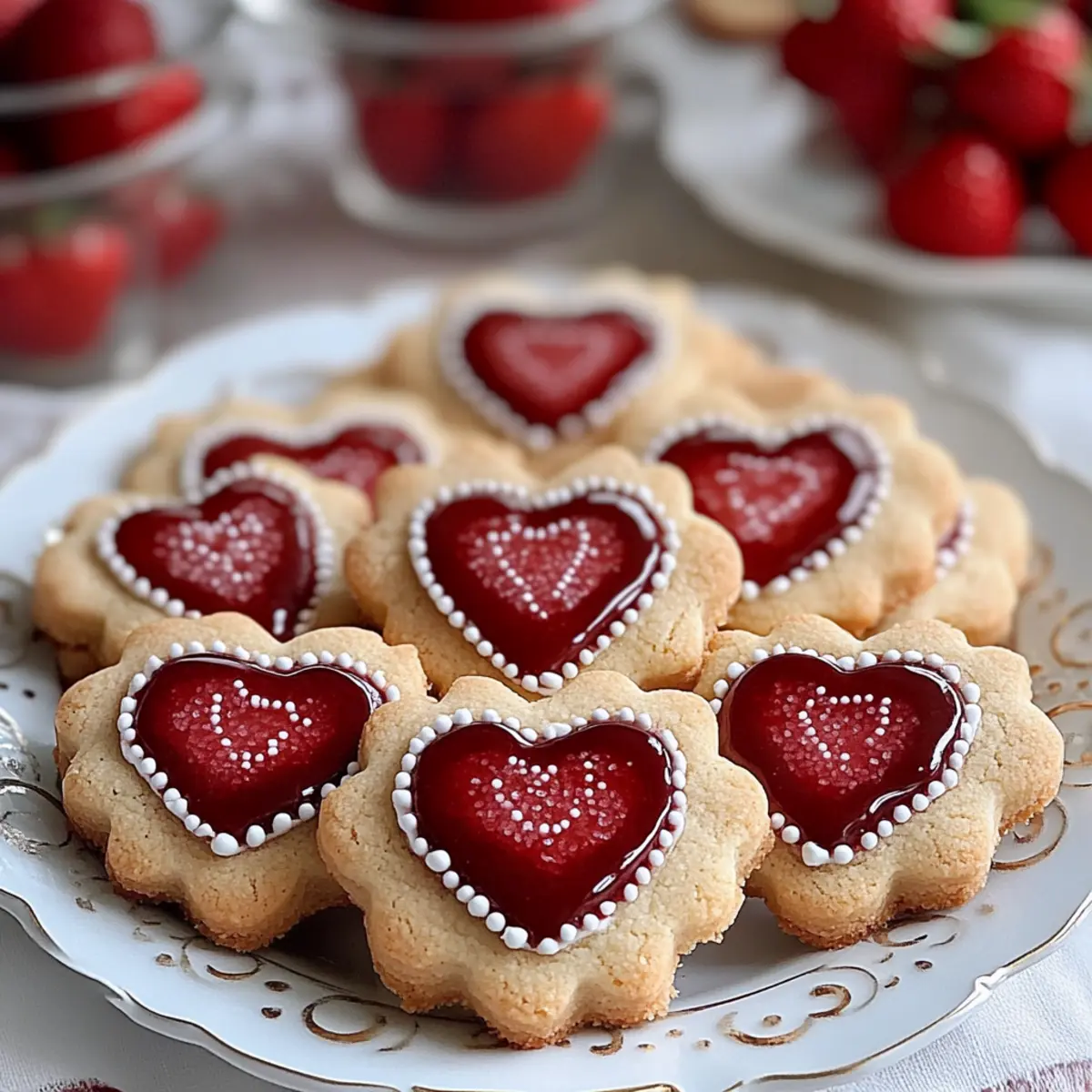 Valentine Linzer Cookies