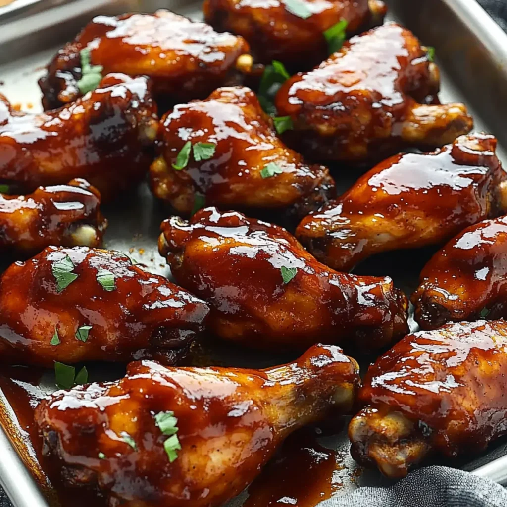 SUPER BOWL Sticky BBQ Chicken Wings