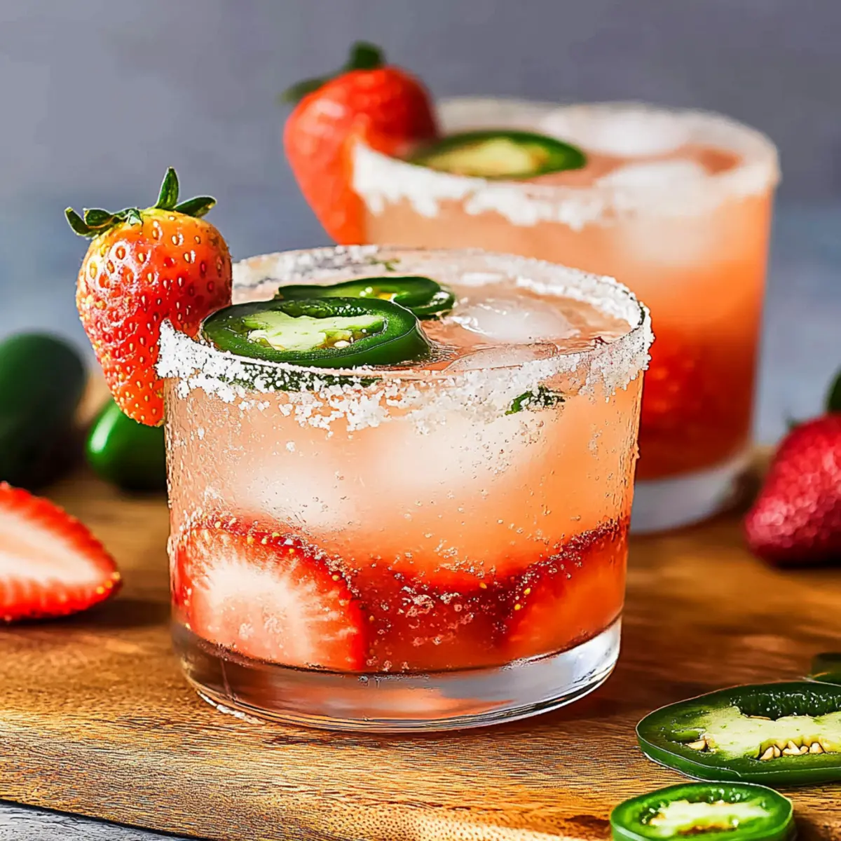 Strawberry Jalapeno Margaritas