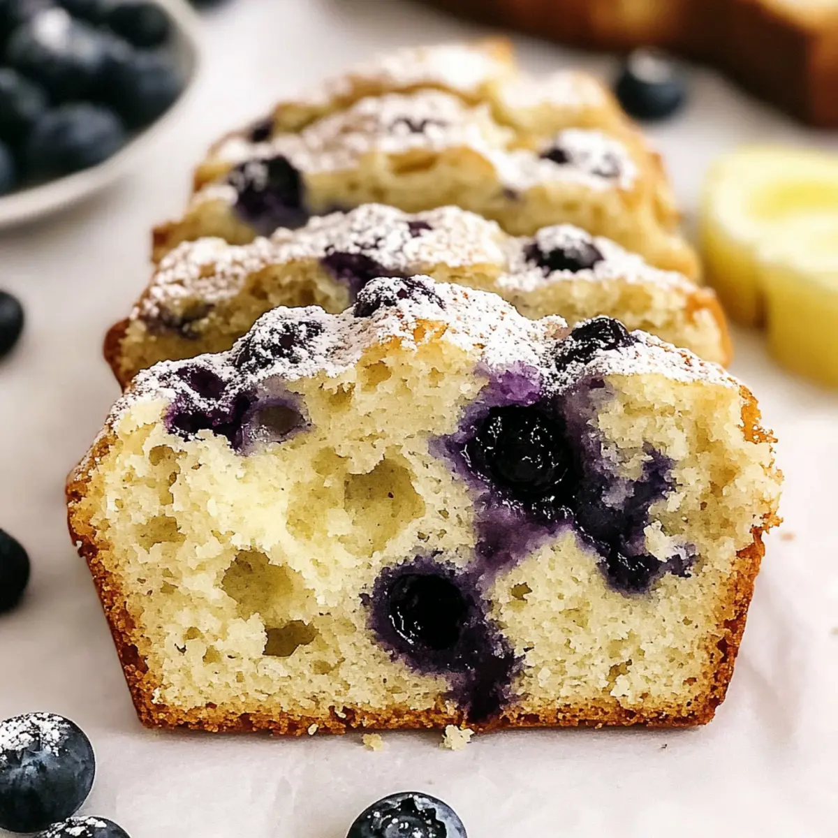 Easy Sourdough Blueberry Bread