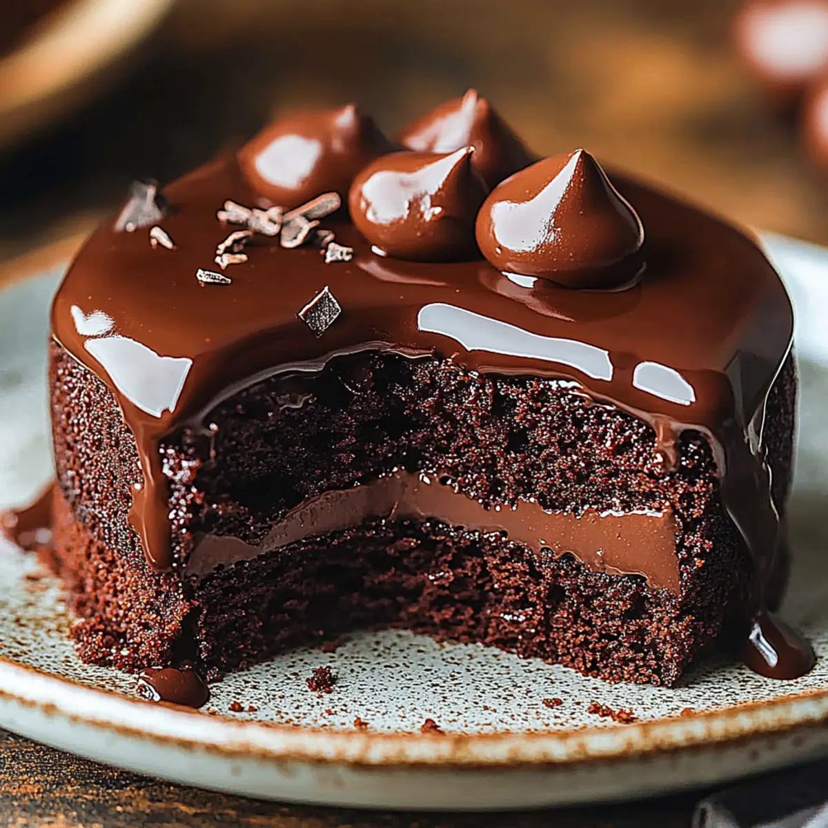 VALENTINE’S DAY Chocolate Ganache Cake
