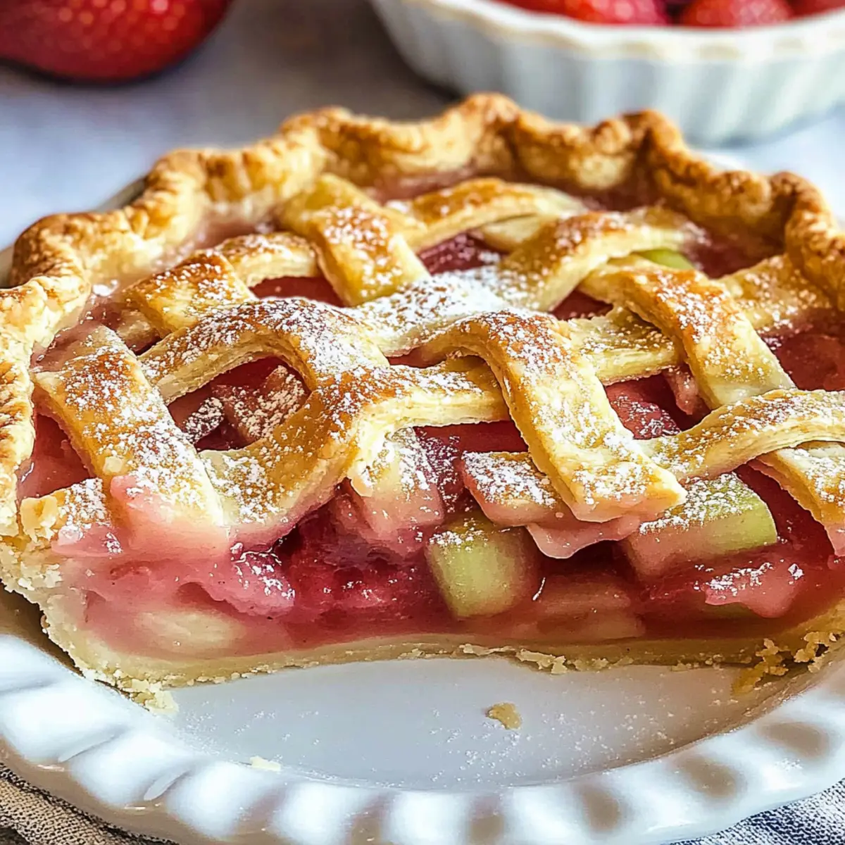 Strawberry Rhubarb Pie