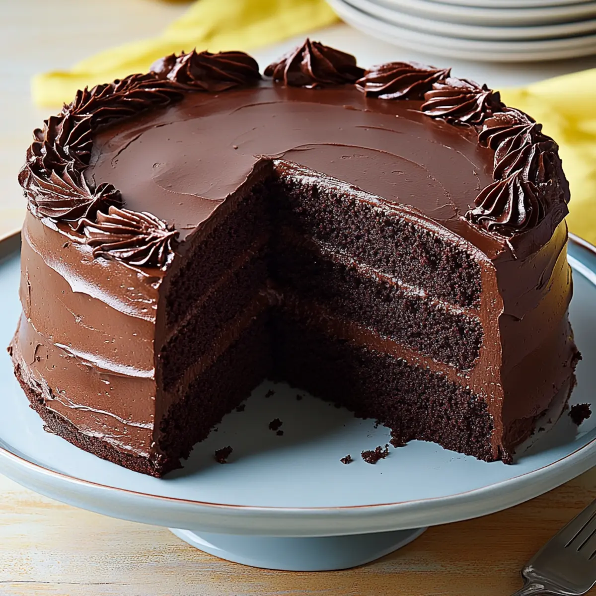 Double Chocolate Layer Cake