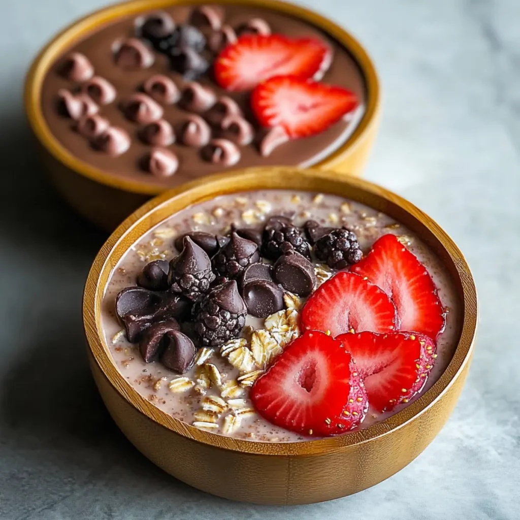 Chocolate Strawberry Overnight Oats