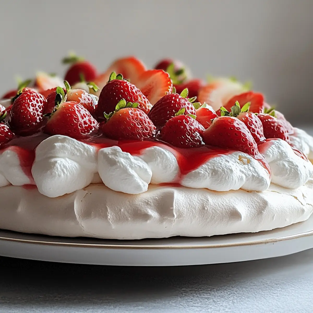 Strawberry Pavlova