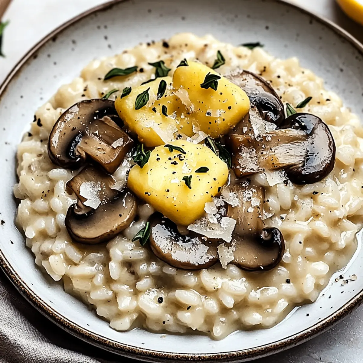 VALENTINE’S DAY Mushroom Risotto