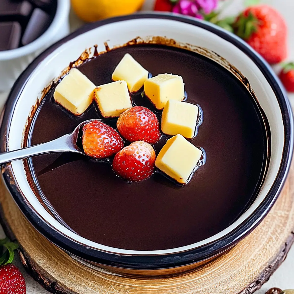 VALENTINE’S DAY Chocolate Fondue (Perfect Dessert for Two)