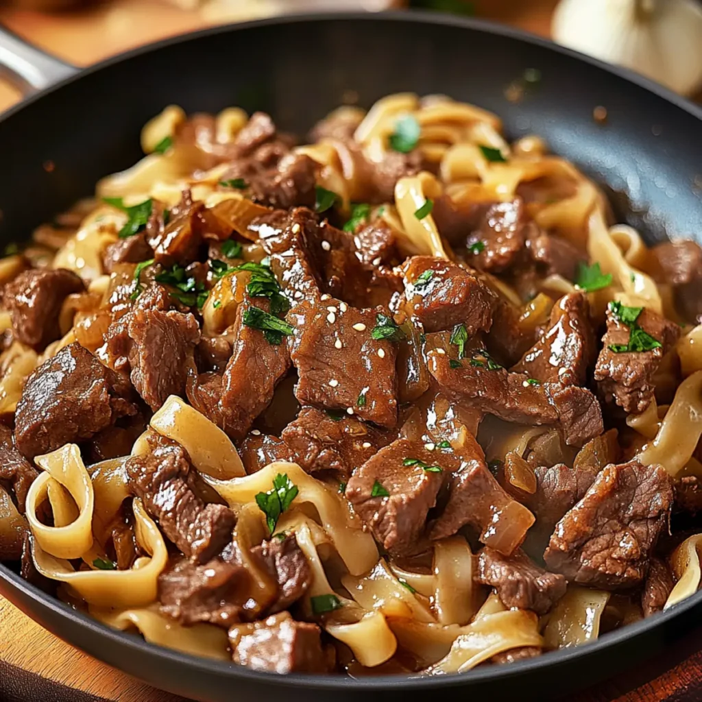 Retro Beef & Noodles Skillet