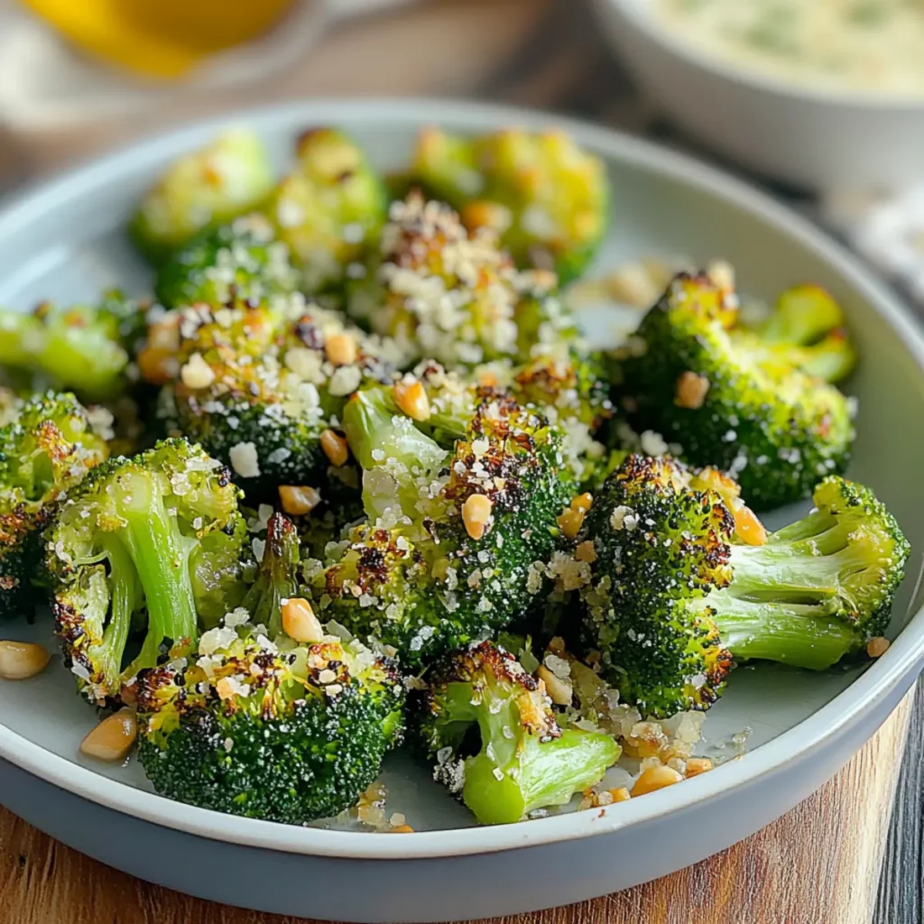 Garlic Roasted Broccoli Bites